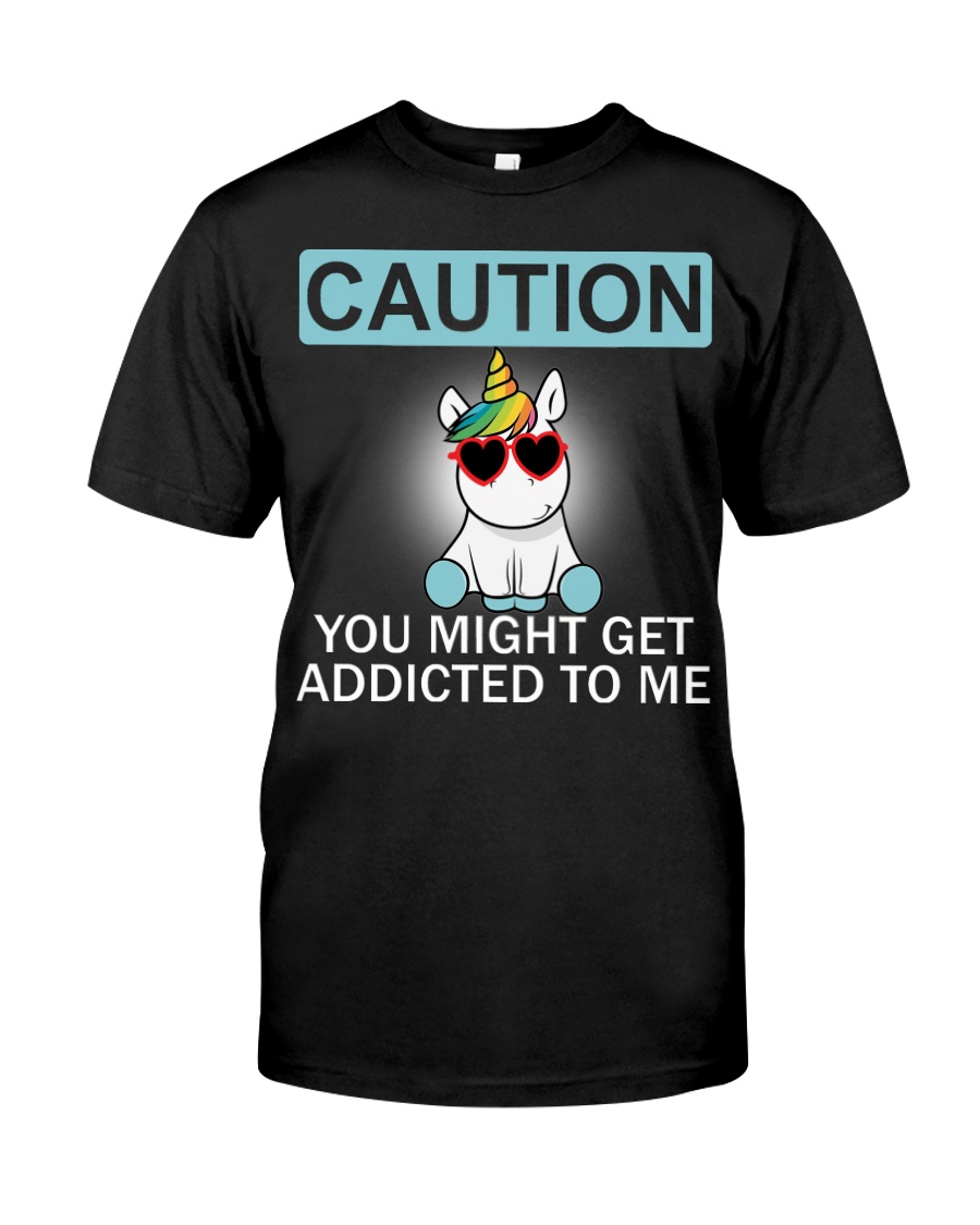 Caution Unicorn T-shirt best shirt for you Classic T-Shirt