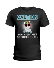 Caution Unicorn T-shirt best shirt for you Ladies T-Shirt thumbnail