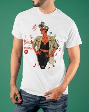 Rockin The Black Woman Shirt Honor Afro African American Gifts For Her Classic T-Shirt apparel-classic-tshirt-lifestyle-front-88