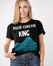 Roller Coaster King Shirt Merch Apparel Summer Vacation Roller Coaster Lover Gifts For Dad Classic T-Shirt apparel-classic-tshirt-lifestyle-front-100