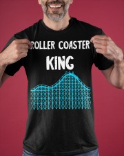 Roller Coaster King Shirt Merch Apparel Summer Vacation Roller Coaster Lover Gifts For Dad Classic T-Shirt apparel-classic-tshirt-lifestyle-front-181