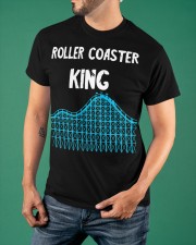 Roller Coaster King Shirt Merch Apparel Summer Vacation Roller Coaster Lover Gifts For Dad Classic T-Shirt apparel-classic-tshirt-lifestyle-front-88