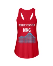 Roller Coaster King Shirt Merch Apparel Summer Vacation Roller Coaster Lover Gifts For Dad Ladies Flowy Tank tile
