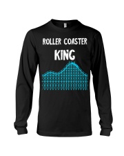 Roller Coaster King Shirt Merch Apparel Summer Vacation Roller Coaster Lover Gifts For Dad Long Sleeve Tee tile