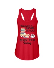 Happiness Is Ignoring The World Because You're Reading Shirt Christmas Gifts For Book Lovers Ladies Flowy Tank tile