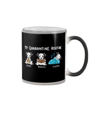 My Quarantine Routine Dalmatian Color Changing Mug thumbnail