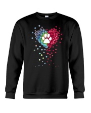 Dog Paw Heart Peace Sign Symbol T-Shirt Dog Lover Shirt Gift Ideas For Pet Lovers Crewneck Sweatshirt tile