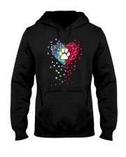 Dog Paw Heart Peace Sign Symbol T-Shirt Dog Lover Shirt Gift Ideas For Pet Lovers Hooded Sweatshirt tile