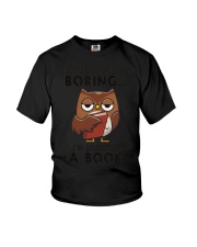 Owl Just In Case Things Get Boring I'm Bringing A Book T-Shirt Funny Book Lover Shirt Youth T-Shirt tile