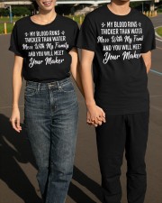 My Blood Runs Thicker Than Water T-Shirt Mens Cool Family Sayings For Shirts Classic T-Shirt apparel-classic-tshirt-lifestyle-front-145