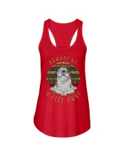 Namst'Ay 6 Feet Away bulldog Ladies Flowy Tank thumbnail