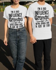 I'm A Bad Influence Grandpa But A Lot Of Fun T-Shirt Funny Grandpa Shirt Sayings Classic T-Shirt apparel-classic-tshirt-lifestyle-front-145