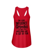 I'm A Bad Influence Grandpa But A Lot Of Fun T-Shirt Funny Grandpa Shirt Sayings Ladies Flowy Tank tile