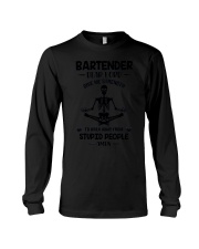 Bartender Dear Lord Give Me Strength To Walk Away Stupid People T-Shirt Funny Bartender Shirt Long Sleeve Tee tile