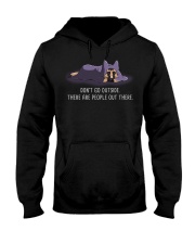 Don'T Go Outside There Are People Out german 2 Hooded Sweatshirt thumbnail