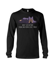 Don'T Go Outside There Are People Out german 2 Long Sleeve Tee thumbnail