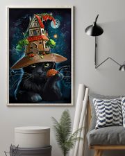 Black Cat Wearing Halloween Hat Poster Painting Living Room Ideas 11x17 Poster lifestyle-poster-1