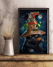 Black Cat Wearing Halloween Hat Poster Painting Living Room Ideas 11x17 Poster lifestyle-poster-3