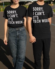 Sorry I Can't It's Tech Week Shirt Theatre Nerds Funny Saying T-Shirt Gift Ideas For Actors Classic T-Shirt apparel-classic-tshirt-lifestyle-front-145