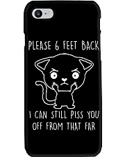 Please 6 Feet Back I Can Still Pis You Off cat Phone Case thumbnail