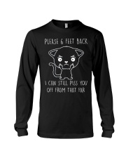Please 6 Feet Back I Can Still Pis You Off cat Long Sleeve Tee thumbnail