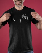 Ferris Wheel Heartbeat Shirt Amusement Park Vintage T-Shirt Cool Gifts For Nephews Classic T-Shirt apparel-classic-tshirt-lifestyle-front-181