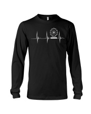 Ferris Wheel Heartbeat Shirt Amusement Park Vintage T-Shirt Cool Gifts For Nephews Long Sleeve Tee tile