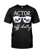 Actor Off Duty Shirt Tropical Sunglasses Graphic T-Shirt Beach Gift Ideas Classic T-Shirt front