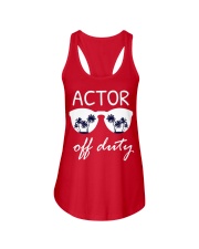 Actor Off Duty Shirt Tropical Sunglasses Graphic T-Shirt Beach Gift Ideas Ladies Flowy Tank tile