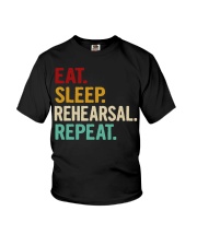 Eat Sleep Rehearsal Repeat Shirt Theatre Actor Sayings T-Shirt Presents For Her Youth T-Shirt tile