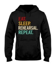 Eat Sleep Rehearsal Repeat Shirt Theatre Actor Sayings T-Shirt Presents For Her Hooded Sweatshirt tile