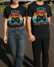 Actor By Day Gamer By Night Shirt Funny Tee Shirts Gifts For Grown Up Daughters Classic T-Shirt apparel-classic-tshirt-lifestyle-front-145