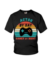 Actor By Day Gamer By Night Shirt Funny Tee Shirts Gifts For Grown Up Daughters Youth T-Shirt tile