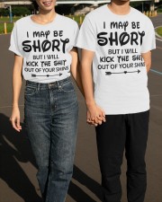I May Be Short But I Will Kick The Shit Out Of Your Shins T-Shirt Funny Sarcastic Shirts Gift Classic T-Shirt apparel-classic-tshirt-lifestyle-front-145