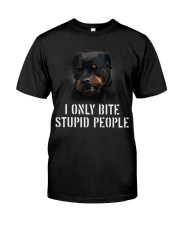 I Only Bite Stupid People Classic T-Shirt front