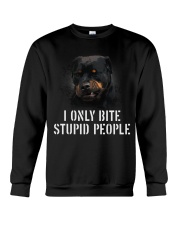I Only Bite Stupid People Crewneck Sweatshirt thumbnail
