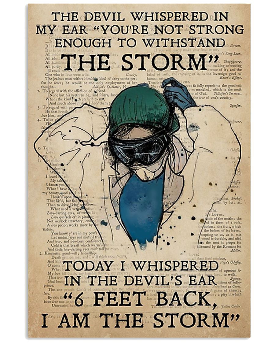 the devil whispered in my ear nurse poster 11x17 Poster