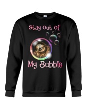 stay out of my bubble sloth Crewneck Sweatshirt thumbnail