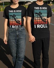 This Is How I Roll Roller Coasters Vintage Shirt Theme Park Thrill Seeker Vacation Apparel Classic T-Shirt apparel-classic-tshirt-lifestyle-front-145