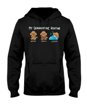 My Quarantine Routine poodle2 Hooded Sweatshirt thumbnail