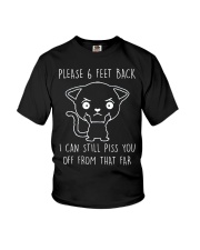 Please 6 Feet Back I Can Still Pis You Off cat Youth T-Shirt thumbnail