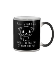 Please 6 Feet Back I Can Still Pis You Off cat Color Changing Mug thumbnail