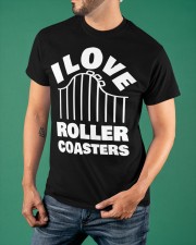 I Love Rollercoasters Shirt Park Lovers Themed T-Shirt Gifts For Teenage Grandsons Classic T-Shirt apparel-classic-tshirt-lifestyle-front-88