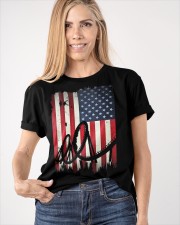 Roller Coaster American Flag T-Shirt 4Th Of July Patriotic Themed Rollercoaster Shirt Gift Classic T-Shirt apparel-classic-tshirt-lifestyle-front-100