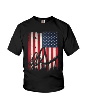 Roller Coaster American Flag T-Shirt 4Th Of July Patriotic Themed Rollercoaster Shirt Gift Youth T-Shirt tile