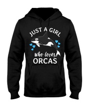 Just A Girl Who Loves Orcas Shirt Killer Whales Ocean T-Shirt Gift For Girlfriend Hooded Sweatshirt tile