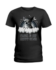 Black Is My Happy Color chihuahua Ladies T-Shirt thumbnail