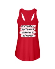 If At First You Don't Succeed Skydiving Is Not For You Shirt Funny Sarcastic T-Shirt Gift Ladies Flowy Tank tile