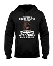 Pitbull I Don't Have A Short Temper Hooded Sweatshirt thumbnail
