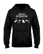 dachshund social distancing Hooded Sweatshirt thumbnail